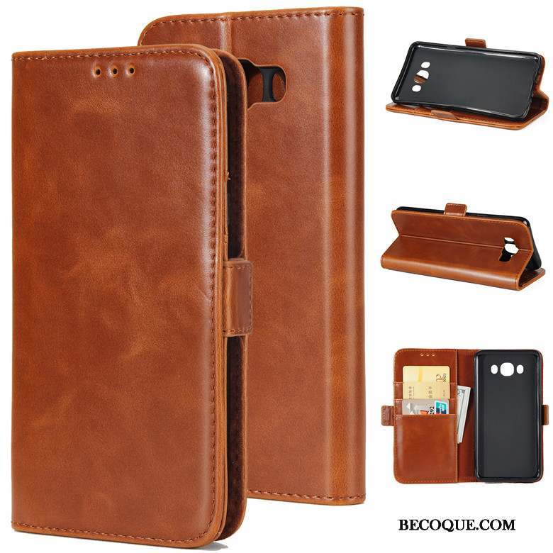 Samsung Galaxy J7 2016 Silicone Incassable Rouge Étui En Cuir Housse Coque De Téléphone