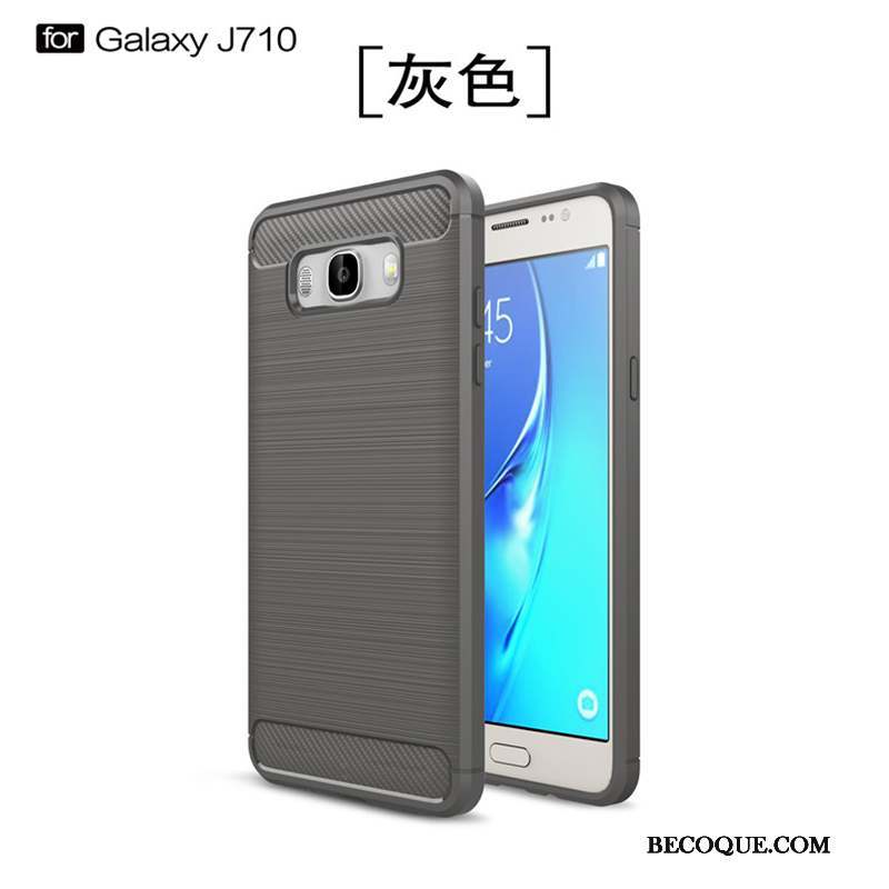 Samsung Galaxy J7 2016 Tout Compris Étui Incassable Silicone Coque De Téléphone Noir