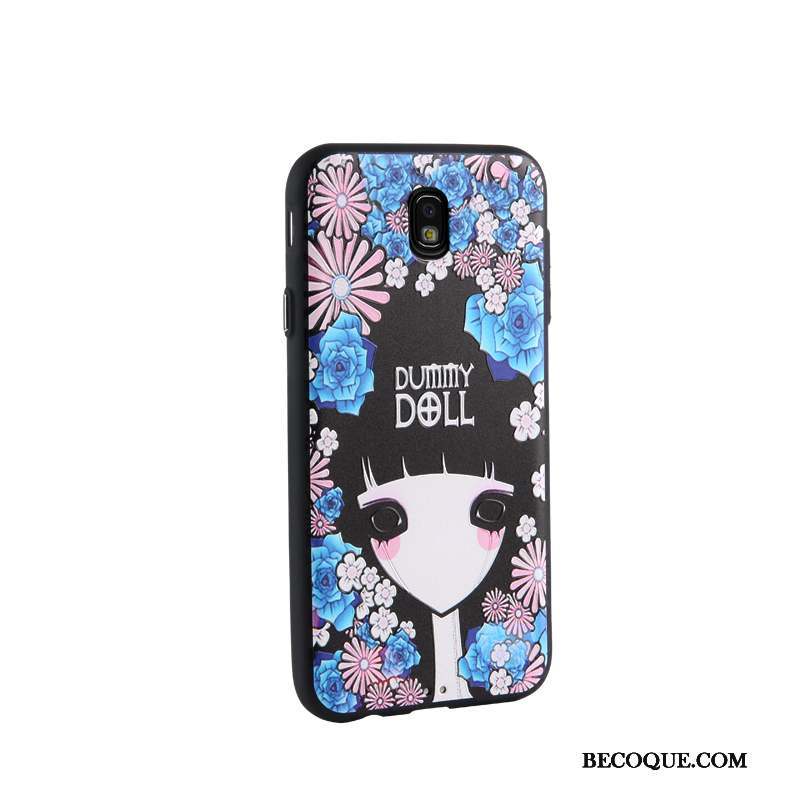 Samsung Galaxy J7 2017 Blanc Coque De Téléphone Fluide Doux Dessin Animé Protection Étui