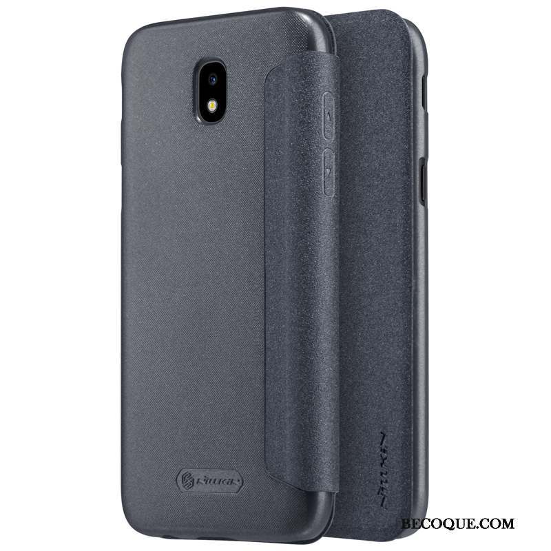 Samsung Galaxy J7 2017 Blanc Étui En Cuir Légères Coque Housse Protection