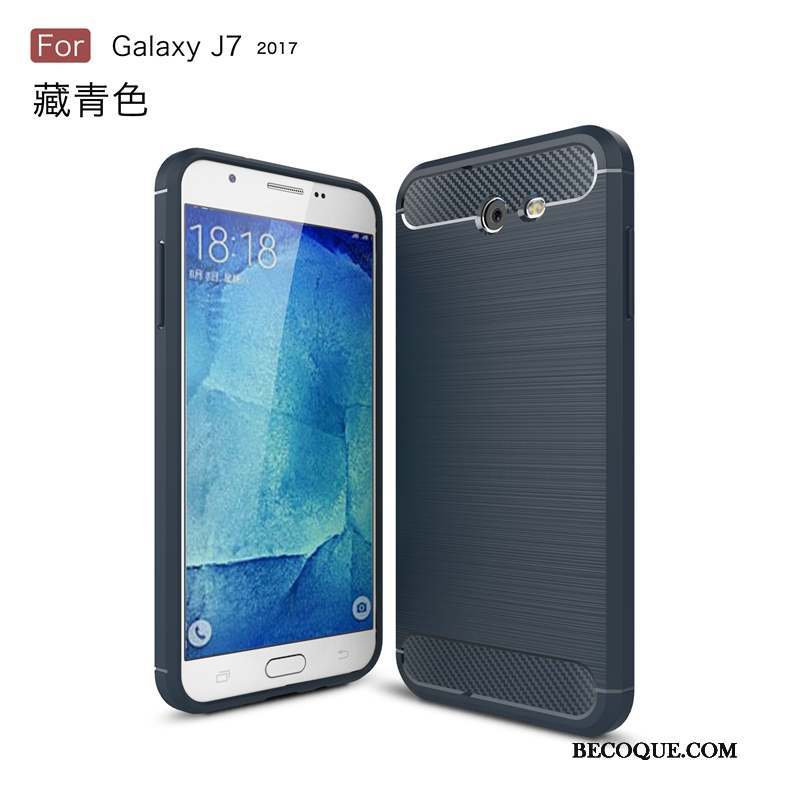 Samsung Galaxy J7 2017 Coque De Téléphone Fluide Doux Étui Modèle Fleurie Téléphone Portable Vert