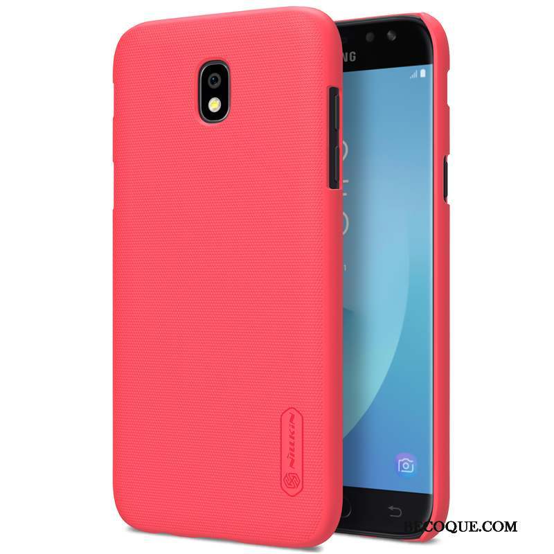 Samsung Galaxy J7 2017 Coque Étui Difficile Rose Délavé En Daim Téléphone Portable