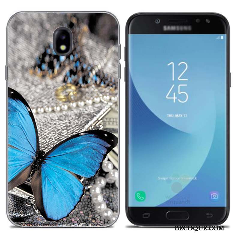 Samsung Galaxy J7 2017 Coque Étui Or Créatif Silicone Europe Fluide Doux