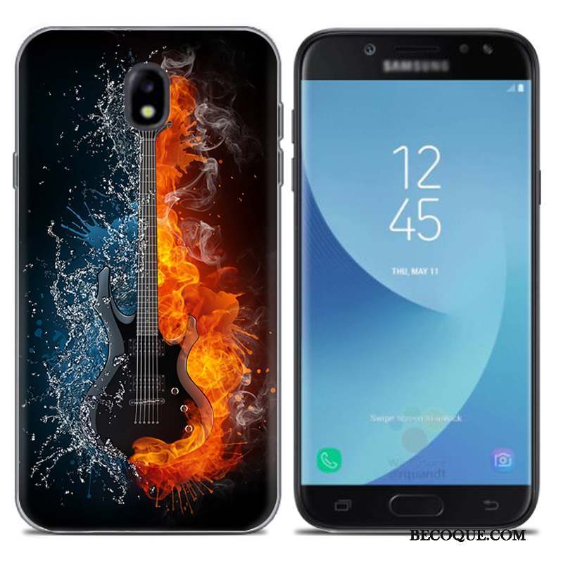 Samsung Galaxy J7 2017 Coque Étui Or Créatif Silicone Europe Fluide Doux