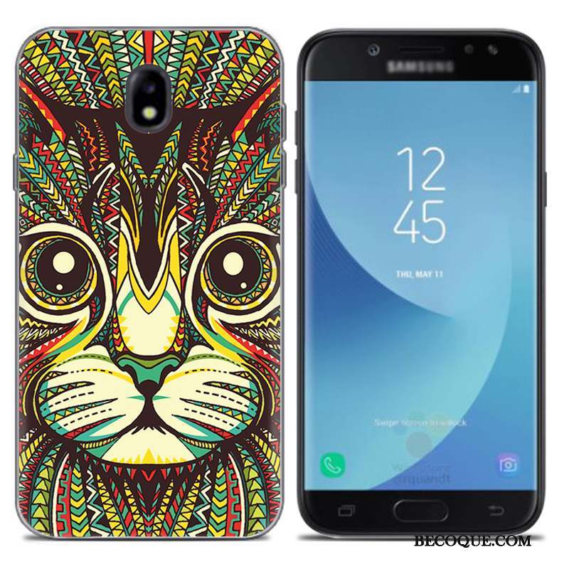 Samsung Galaxy J7 2017 Coque Étui Or Créatif Silicone Europe Fluide Doux