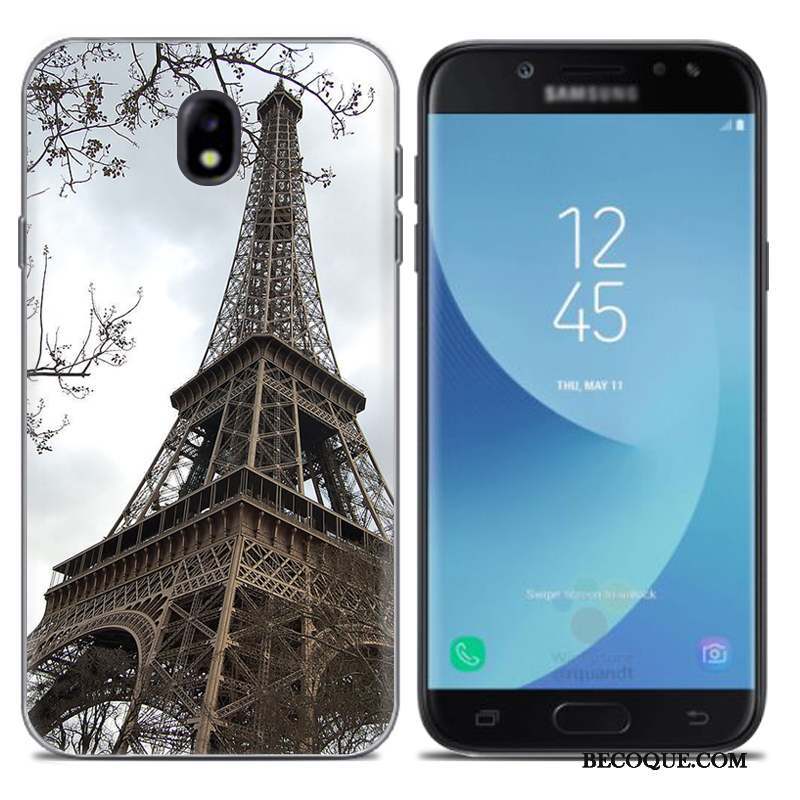Samsung Galaxy J7 2017 Coque Étui Or Créatif Silicone Europe Fluide Doux