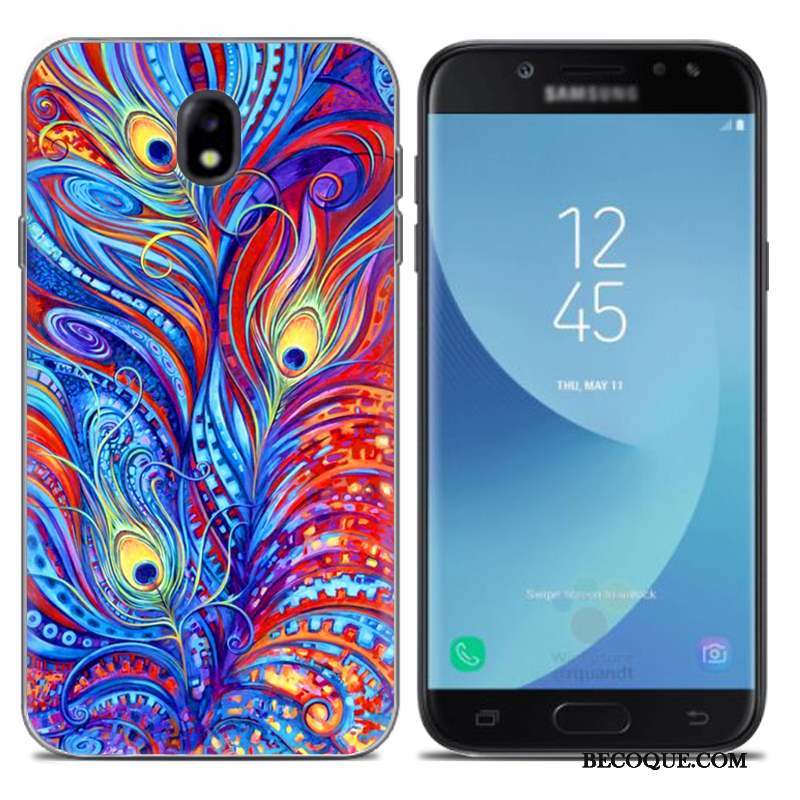 Samsung Galaxy J7 2017 Coque Étui Or Créatif Silicone Europe Fluide Doux