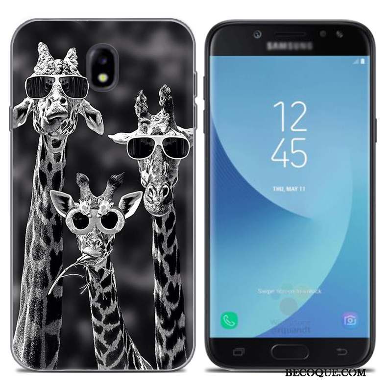 Samsung Galaxy J7 2017 Coque Étui Or Créatif Silicone Europe Fluide Doux