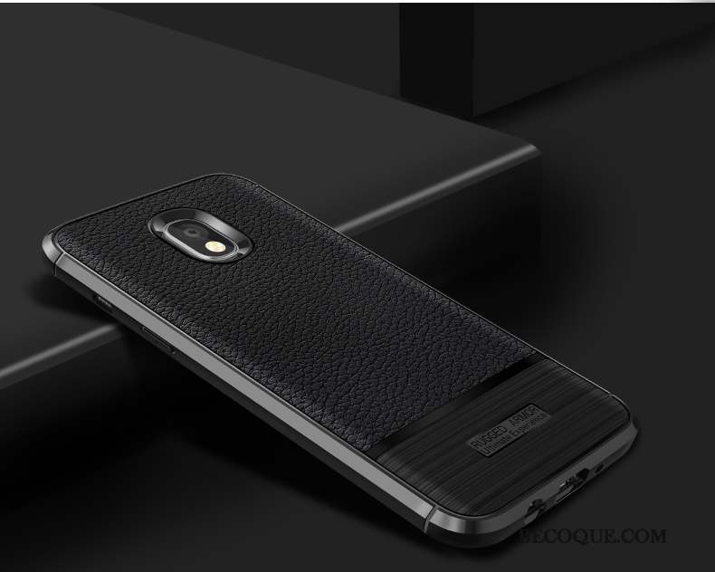 Samsung Galaxy J7 2017 Noir Modèle Fleurie Étui Protection Coque De Téléphone Incassable