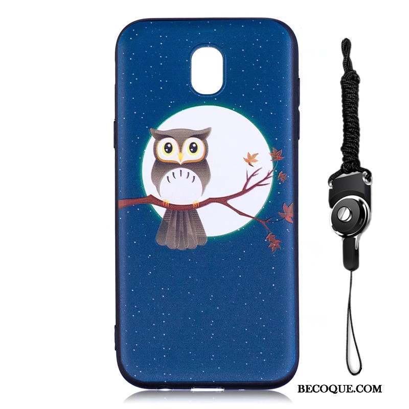 Samsung Galaxy J7 2017 Peinture Protection Coque Étui Dessin Animé Délavé En Daim