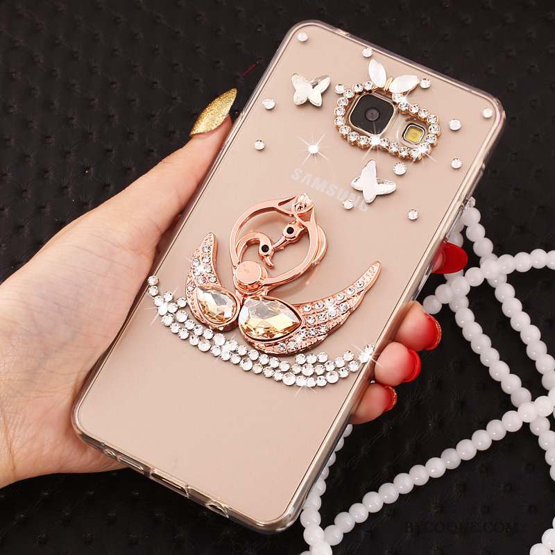 Samsung Galaxy J7 2017 Strass Incassable Protection Étui Or Coque De Téléphone