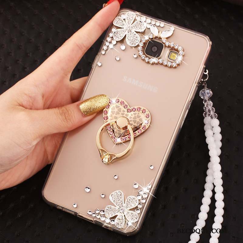 Samsung Galaxy J7 2017 Strass Incassable Protection Étui Or Coque De Téléphone