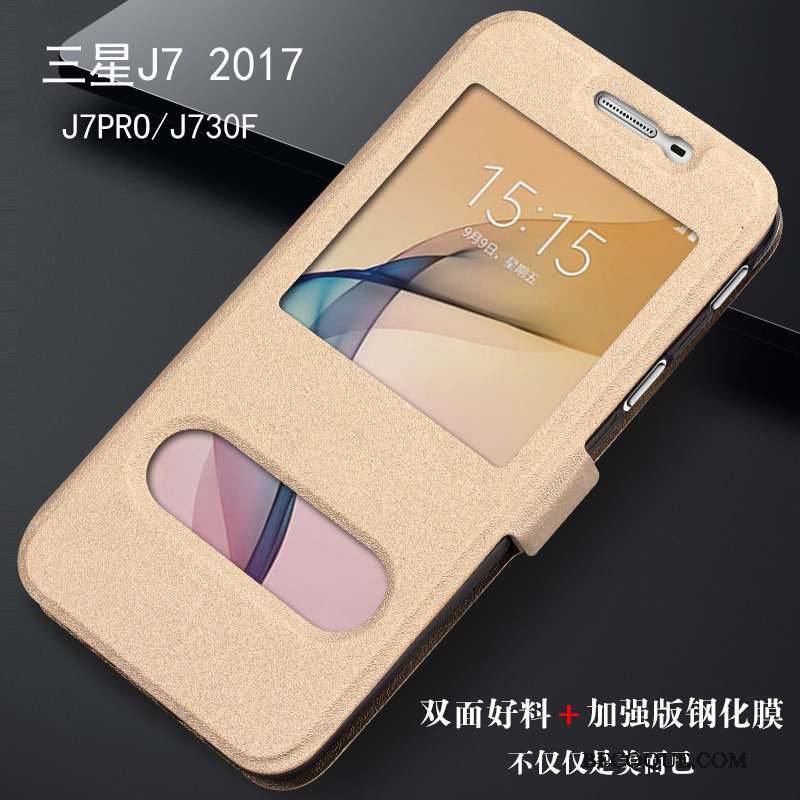 Samsung Galaxy J7 2017 Téléphone Portable Tout Compris Coque De Téléphone Bleu Étui Protection