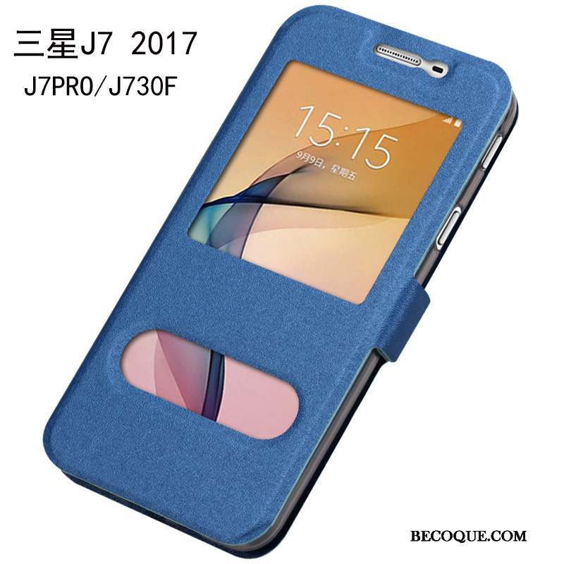 Samsung Galaxy J7 2017 Téléphone Portable Tout Compris Coque De Téléphone Bleu Étui Protection