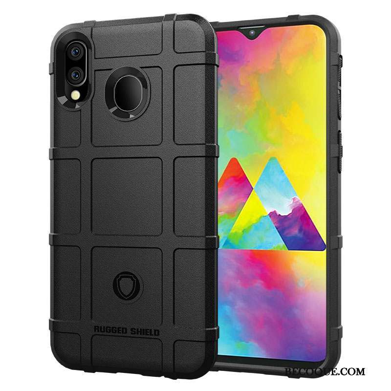 Samsung Galaxy M20 Coque Créatif Épais Silicone Délavé En Daim Fluide Doux Tout Compris