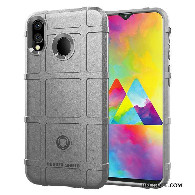 Samsung Galaxy M20 Coque Créatif Épais Silicone Délavé En Daim Fluide Doux Tout Compris