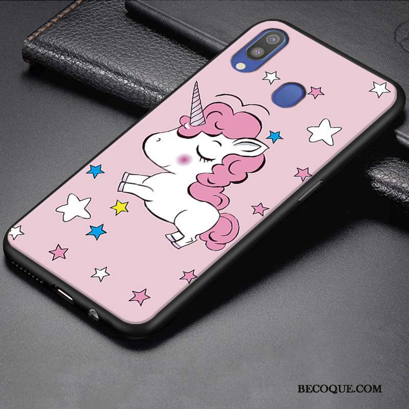 Samsung Galaxy M20 Coque Tout Compris Dessin Animé Étui Petit Protection Silicone