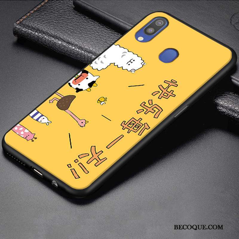 Samsung Galaxy M20 Coque Tout Compris Dessin Animé Étui Petit Protection Silicone