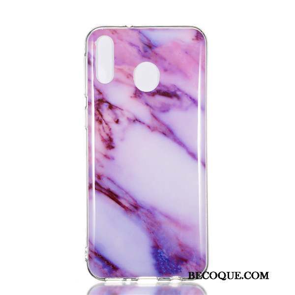 Samsung Galaxy M20 Dessin Animé Étui Coque De Téléphone Silicone Créatif Violet