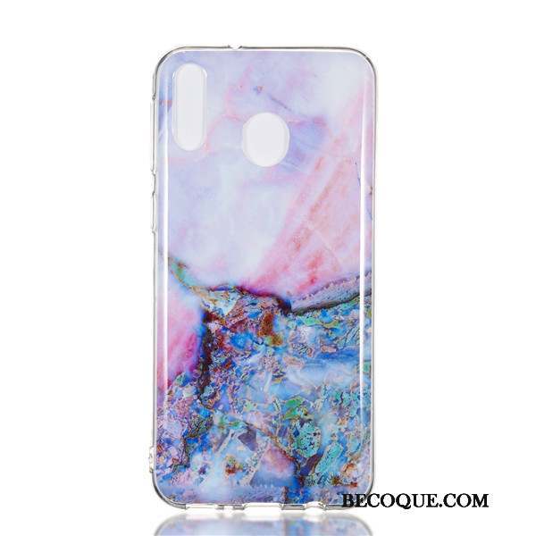 Samsung Galaxy M20 Dessin Animé Étui Coque De Téléphone Silicone Créatif Violet