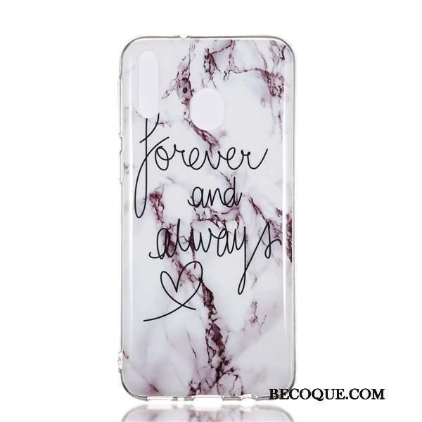 Samsung Galaxy M20 Dessin Animé Étui Coque De Téléphone Silicone Créatif Violet