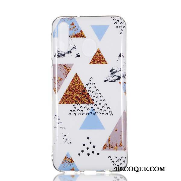 Samsung Galaxy M20 Dessin Animé Étui Coque De Téléphone Silicone Créatif Violet