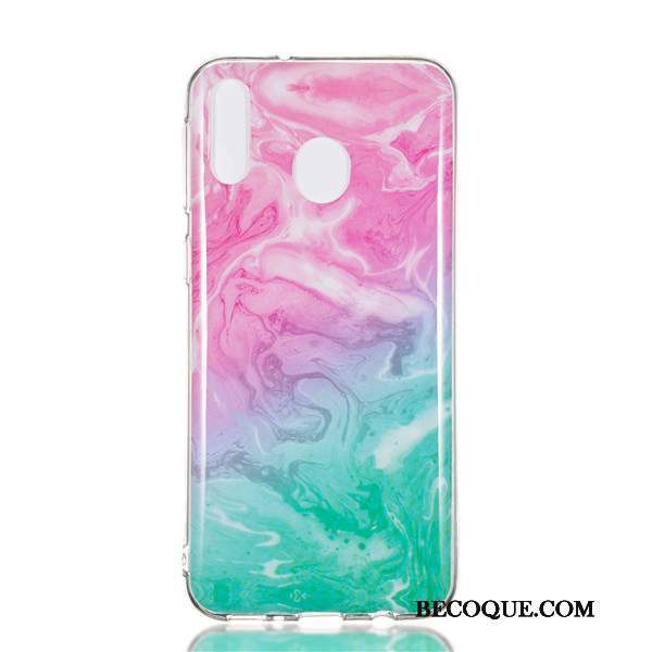 Samsung Galaxy M20 Dessin Animé Étui Coque De Téléphone Silicone Créatif Violet