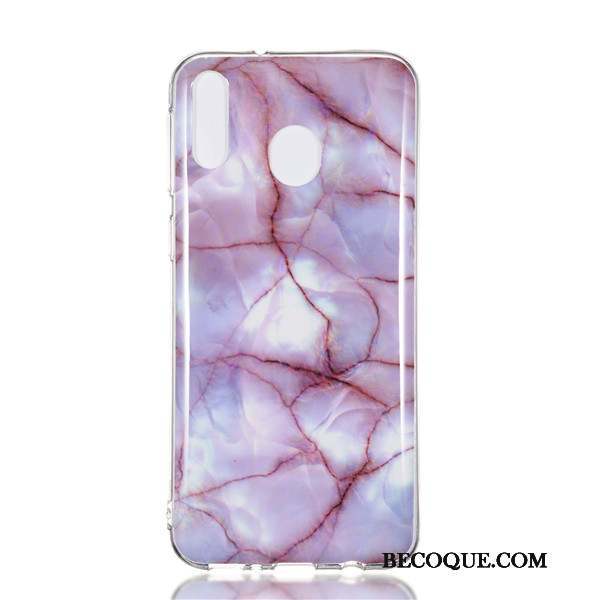 Samsung Galaxy M20 Dessin Animé Étui Coque De Téléphone Silicone Créatif Violet