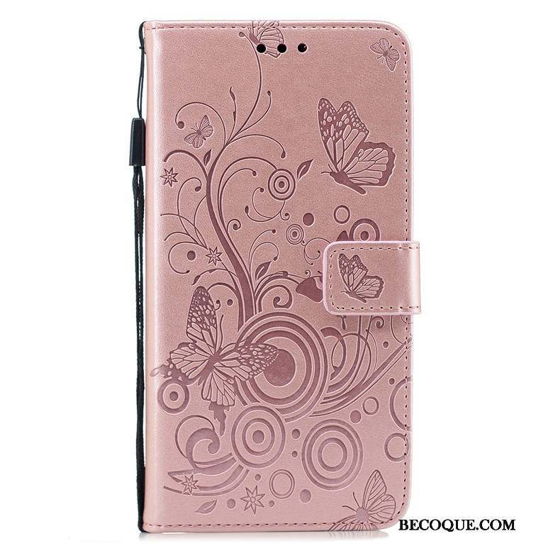 Samsung Galaxy M20 Fluide Doux Incassable Clamshell Papillon Étui En Cuir Coque De Téléphone
