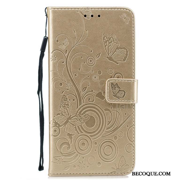 Samsung Galaxy M20 Fluide Doux Incassable Clamshell Papillon Étui En Cuir Coque De Téléphone