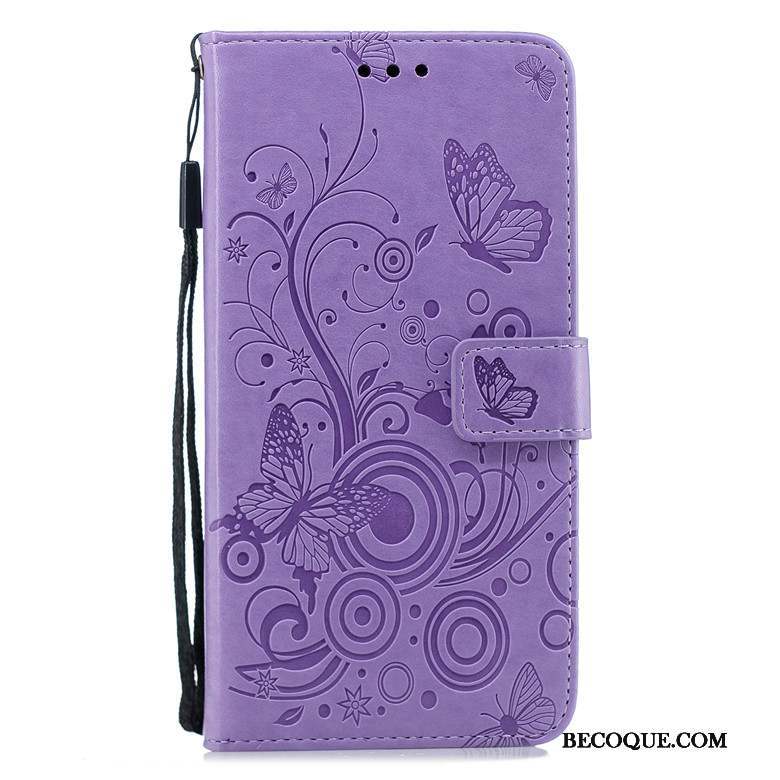 Samsung Galaxy M20 Fluide Doux Incassable Clamshell Papillon Étui En Cuir Coque De Téléphone