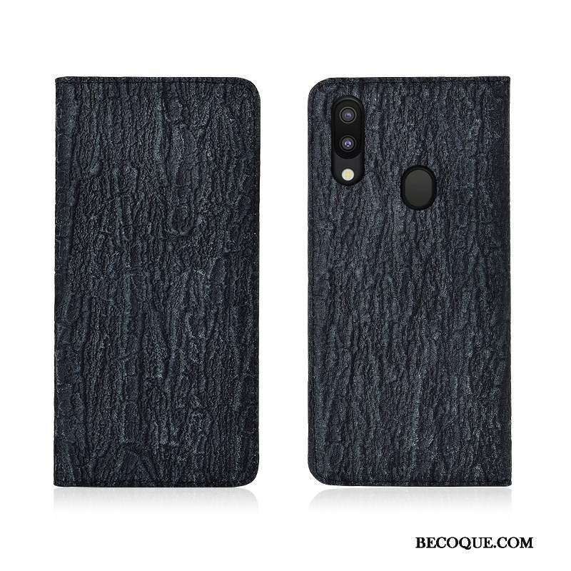 Samsung Galaxy M20 Protection Fluide Doux Arbres Coque De Téléphone Clamshell Étui En Cuir