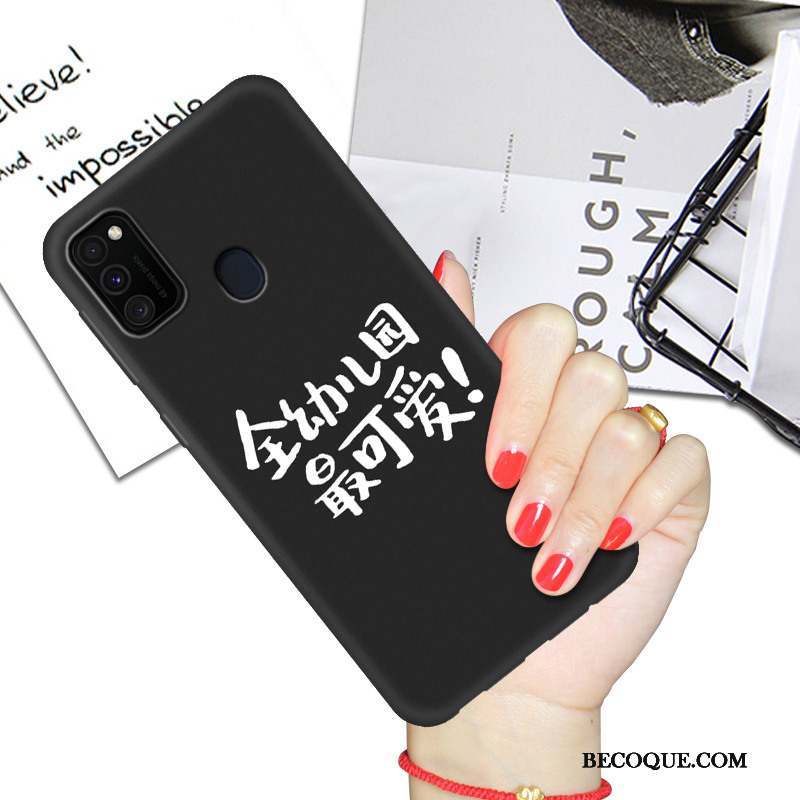 Samsung Galaxy M30s Amoureux Dessin Animé Incassable Créatif Silicone Coque De Téléphone