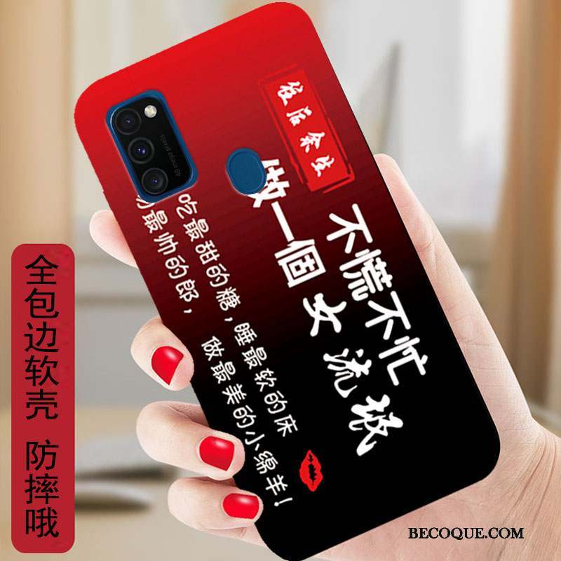 Samsung Galaxy M30s Coque Dessin Animé Étui Fluide Doux Silicone Protection