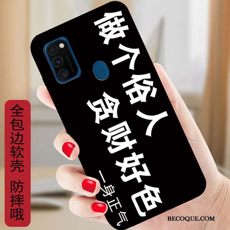 Samsung Galaxy M30s Coque Dessin Animé Étui Fluide Doux Silicone Protection