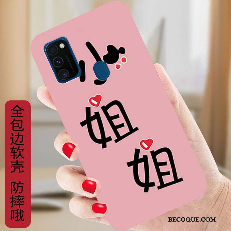 Samsung Galaxy M30s Coque Dessin Animé Étui Fluide Doux Silicone Protection