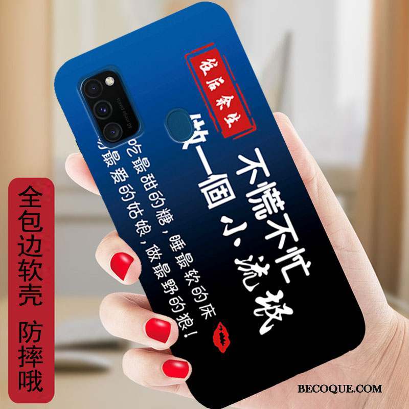 Samsung Galaxy M30s Coque Dessin Animé Étui Fluide Doux Silicone Protection