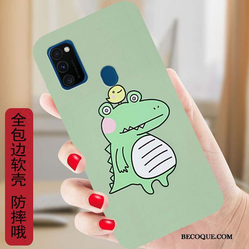 Samsung Galaxy M30s Coque Dessin Animé Étui Fluide Doux Silicone Protection