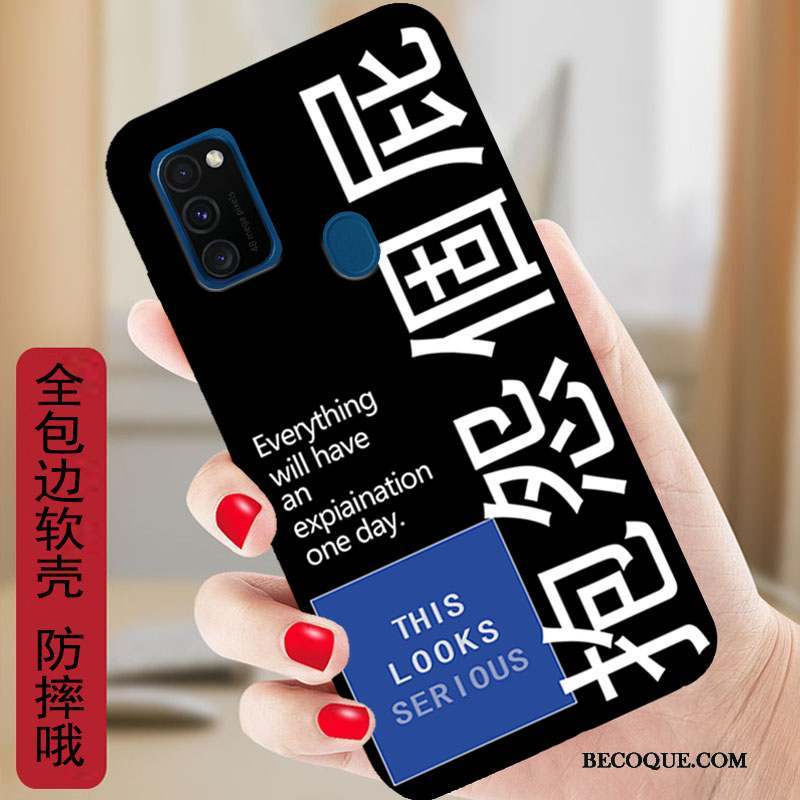 Samsung Galaxy M30s Coque Dessin Animé Étui Fluide Doux Silicone Protection