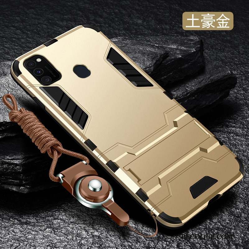 Samsung Galaxy M30s Coque Fluide Doux Argent Silicone Étui Très Mince Tendance