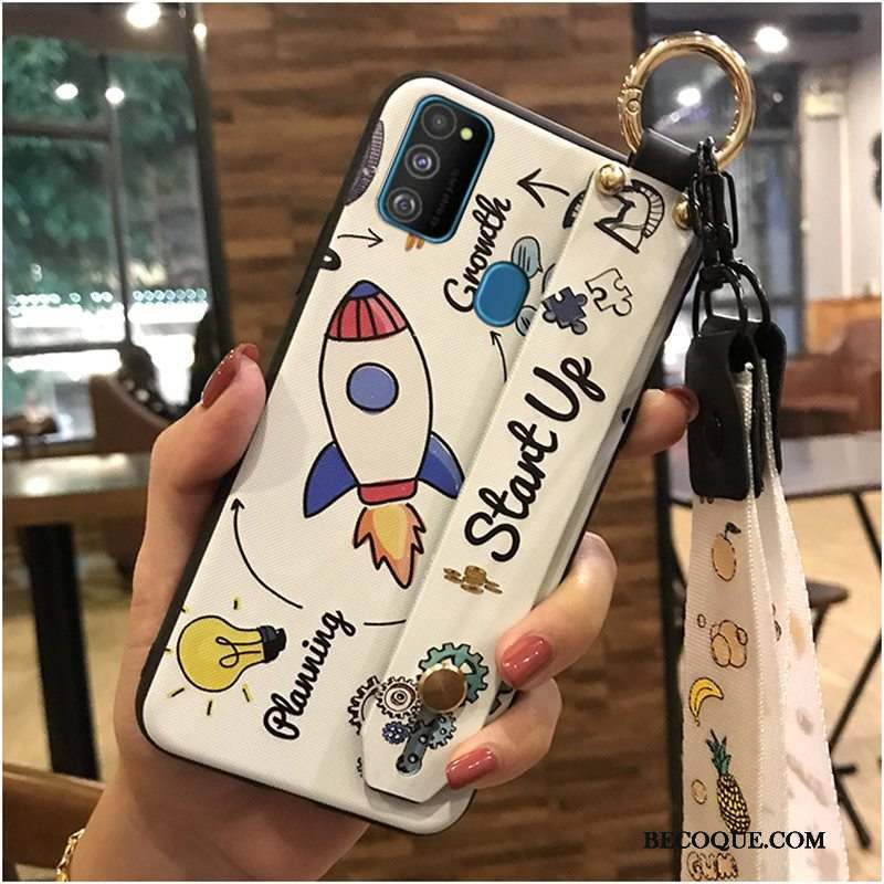 Samsung Galaxy M30s Coque Protection Charmant Fluide Doux Support Chaud Dessin Animé