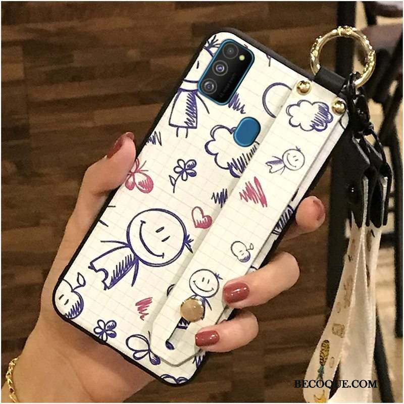 Samsung Galaxy M30s Coque Protection Charmant Fluide Doux Support Chaud Dessin Animé