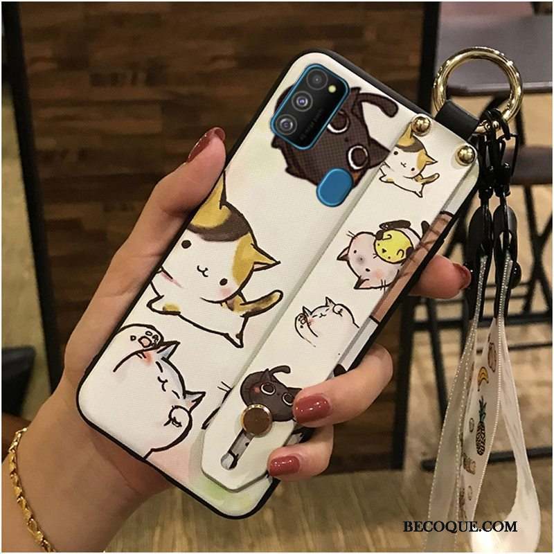 Samsung Galaxy M30s Coque Protection Charmant Fluide Doux Support Chaud Dessin Animé