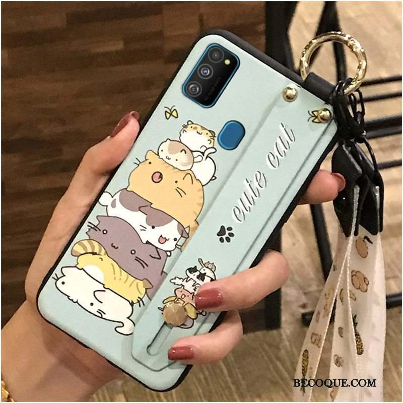 Samsung Galaxy M30s Coque Protection Charmant Fluide Doux Support Chaud Dessin Animé