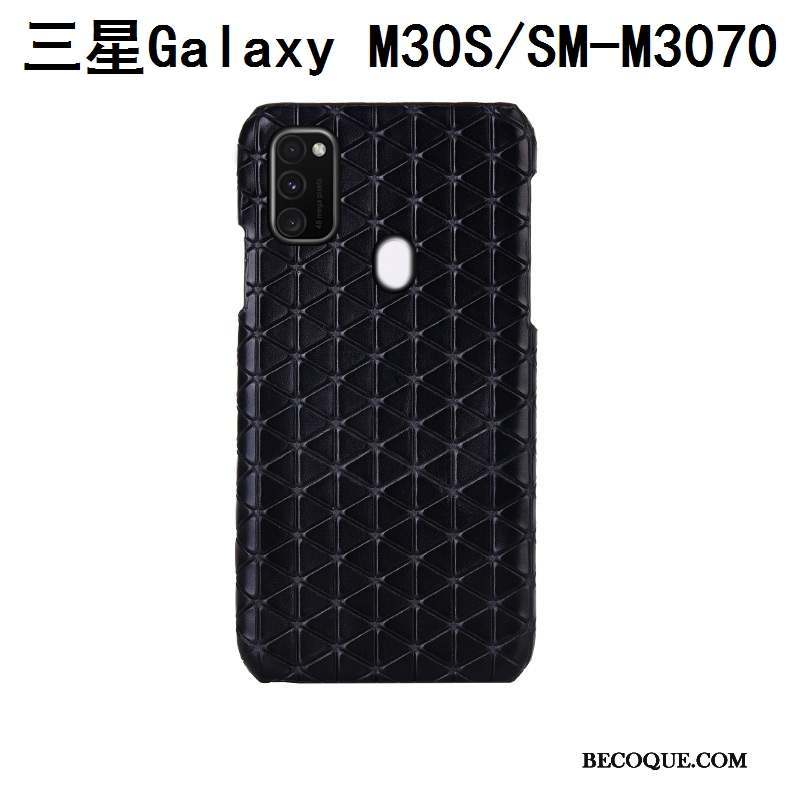 Samsung Galaxy M30s Personnalisé Cuir Véritable Couvercle Arrière Coque Mode Protection