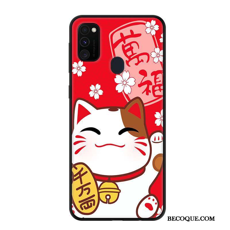 Samsung Galaxy M30s Protection Gris Coque De Téléphone Étui Dessin Animé Créatif