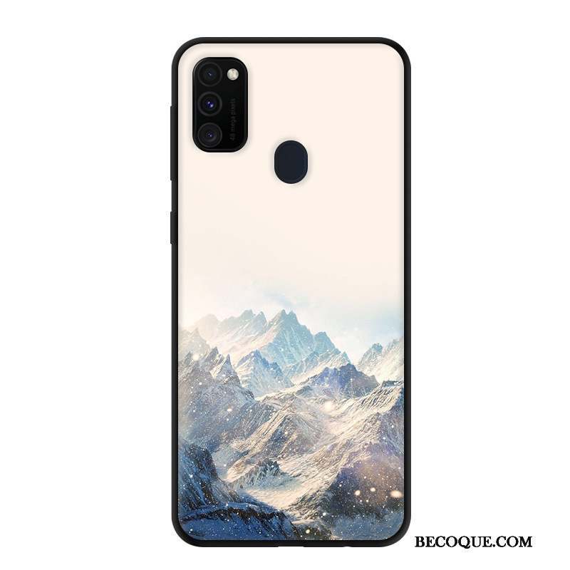 Samsung Galaxy M30s Protection Gris Coque De Téléphone Étui Dessin Animé Créatif