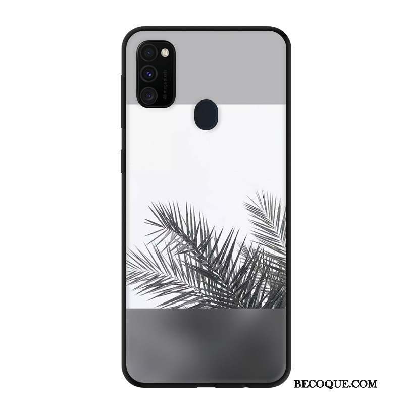 Samsung Galaxy M30s Protection Gris Coque De Téléphone Étui Dessin Animé Créatif