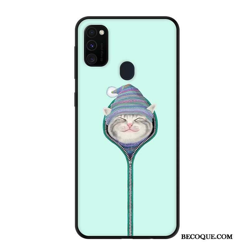 Samsung Galaxy M30s Protection Gris Coque De Téléphone Étui Dessin Animé Créatif