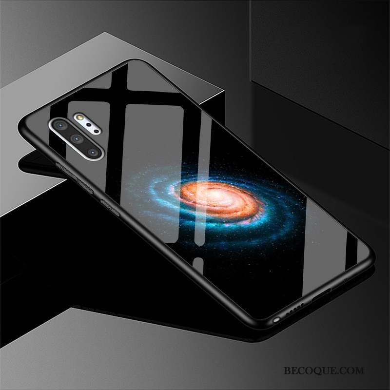 Samsung Galaxy Note 10+ Amoureux Étui Paysage Verre Protection Coque De Téléphone